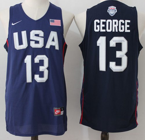 Nike Team USA #13 Paul George Navy Blue 2016 Dream Team Stitched NBA Jersey Nike Team USA #13 Paul George Navy Blue 2016 Dream Team Stitched NBA Jersey
