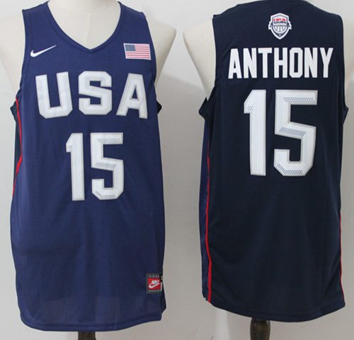 Nike Team USA #15 Carmelo Anthony Navy Blue 2016 Dream Team Stitched NBA Jersey Nike Team USA #15 Carmelo Anthony Navy Blue 2016 Dream Team Stitched NBA Jersey