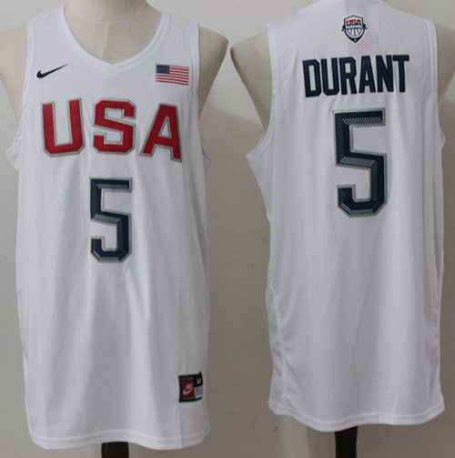 Nike Team USA #5 Kevin Durant White 2016 Dream Team Stitched NBA Jersey Nike Team USA #5 Kevin Durant White 2016 Dream Team Stitched NBA Jersey