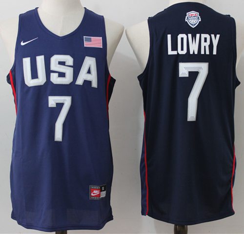 Nike Team USA #7 Kyle Lowry Navy Blue 2016 Dream Team Stitched NBA Jersey Nike Team USA #7 Kyle Lowry Navy Blue 2016 Dream Team Stitched NBA Jersey