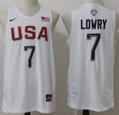 Nike Team USA #7 Kyle Lowry White 2016 Dream Team Stitched NBA Jersey Nike Team USA #7 Kyle Lowry White 2016 Dream Team Stitched NBA Jersey