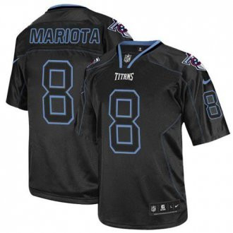 Nike Tennessee Titans #8 Marcus Mariota Lights Out Black Men's Stitched NFL Elite Jersey Nike Tennessee Titans #8 Marcus Mariota Lights Out Black Men's Stitched NFL Elite Jersey