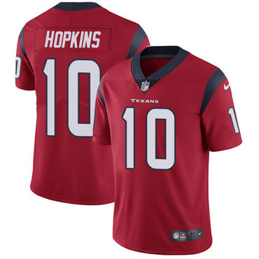 Nike Texans #10 DeAndre Hopkins Red Alternate Men's Stitched NFL Vapor Untouchable Limited Jersey