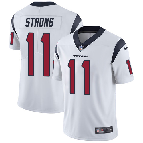 Nike Texans #11 Jaelen Strong White Men's Stitched NFL Vapor Untouchable Limited Jersey Nike Texans #11 Jaelen Strong White Men's Stitched NFL Vapor Untouchable Limited Jersey