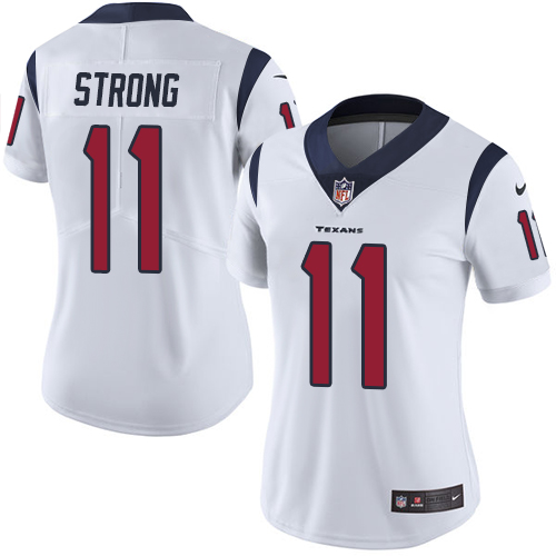 Nike Texans #11 Jaelen Strong White Women's Stitched NFL Vapor Untouchable Limited Jersey Nike Texans #11 Jaelen Strong White Women's Stitched NFL Vapor Untouchable Limited Jersey