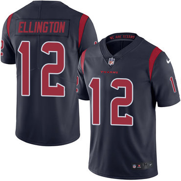 Nike Texans #12 Bruce Ellington Navy Blue Men's Stitched NFL Limited Rush Jersey Nike Texans #12 Bruce Ellington Navy Blue Men's Stitched NFL Limited Rush Jersey