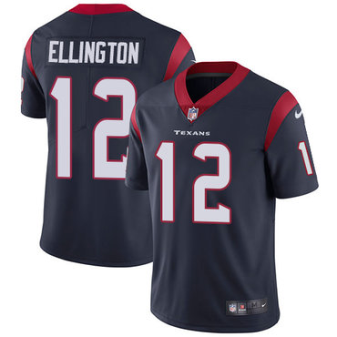 Nike Texans #12 Bruce Ellington Navy Blue Team Color Men's Stitched NFL Vapor Untouchable Limited Jersey