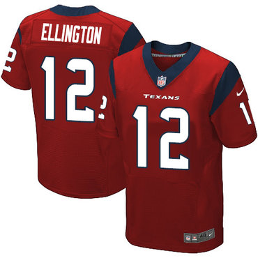 Nike Texans #12 Bruce Ellington Red Alternate Men's Stitched NFL Elite Jersey Nike Texans #12 Bruce Ellington Red Alternate Men's Stitched NFL Elite Jersey