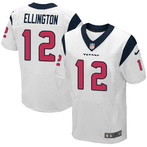 Nike Texans #12 Bruce Ellington White Men's Stitched NFL Elite Jersey Nike Texans #12 Bruce Ellington White Men's Stitched NFL Elite Jersey