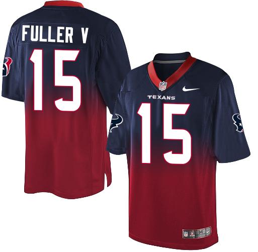 Nike Texans #15 Will Fuller V Navy Blue Red Men's Stitched NFL Elite Fadeaway Fashion Jersey Nike Texans #15 Will Fuller V Navy Blue Red Men's Stitched NFL Elite Fadeaway Fashion Jersey