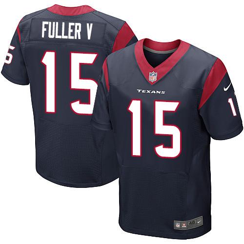 Nike Texans #15 Will Fuller V Navy Blue Team Color Men's Stitched NFL Elite Jersey Nike Texans #15 Will Fuller V Navy Blue Team Color Men's Stitched NFL Elite Jersey