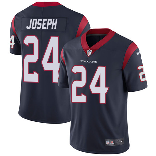 Nike Texans #24 Johnathan Joseph Navy Blue Team Color Men's Stitched NFL Vapor Untouchable Limited Jersey
