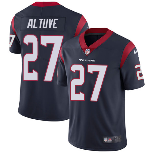 Nike Texans #27 Jose Altuve Navy Blue Team Color Men's Stitched NFL Vapor Untouchable Limited Jersey Nike Texans #27 Jose Altuve Navy Blue Team Color Men's Stitched NFL Vapor Untouchable Limited Jersey