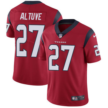 Nike Texans #27 Jose Altuve Red Alternate Men's Stitched NFL Vapor Untouchable Limited Jersey Nike Texans #27 Jose Altuve Red Alternate Men's Stitched NFL Vapor Untouchable Limited Jersey
