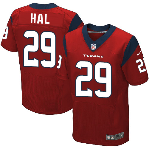 Nike Texans #29 Andre Hal Red Alternate Men's Stitched NFL Elite Jersey Nike Texans #29 Andre Hal Red Alternate Men's Stitched NFL Elite Jersey