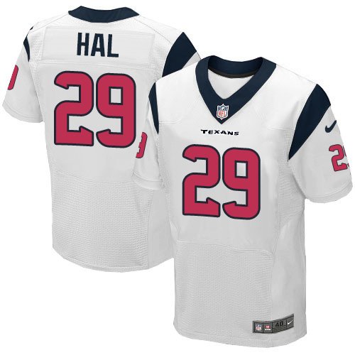 Nike Texans #29 Andre Hal White Men's Stitched NFL Elite Jersey Nike Texans #29 Andre Hal White Men's Stitched NFL Elite Jersey