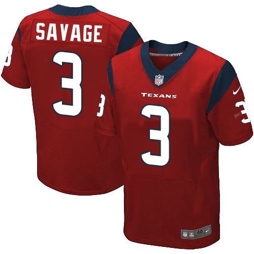Nike Texans #3 Tom Savage Red Alternate Men's Stitched NFL Elite Jersey Nike Texans #3 Tom Savage Red Alternate Men's Stitched NFL Elite Jersey