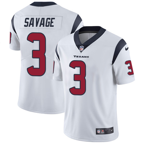Nike Texans #3 Tom Savage White Men's Stitched NFL Vapor Untouchable Limited Jersey Nike Texans #3 Tom Savage White Men's Stitched NFL Vapor Untouchable Limited Jersey