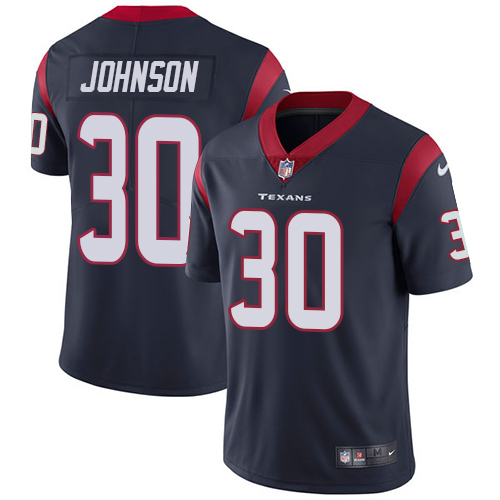 Nike Texans #30 Kevin Johnson Navy Blue Team Color Men's Stitched NFL Vapor Untouchable Limited Jersey Nike Texans #30 Kevin Johnson Navy Blue Team Color Men's Stitched NFL Vapor Untouchable Limited Jersey