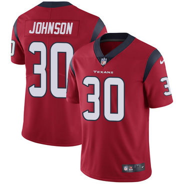 Nike Texans #30 Kevin Johnson Red Alternate Men's Stitched NFL Vapor Untouchable Limited Jersey Nike Texans #30 Kevin Johnson Red Alternate Men's Stitched NFL Vapor Untouchable Limited Jersey