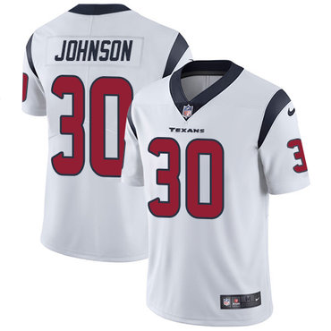 Nike Texans #30 Kevin Johnson White Men's Stitched NFL Vapor Untouchable Limited Jersey Nike Texans #30 Kevin Johnson White Men's Stitched NFL Vapor Untouchable Limited Jersey