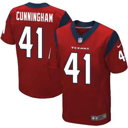 Nike Texans #41 Zach Cunningham Red Alternate Men's Stitched NFL Elite Jersey