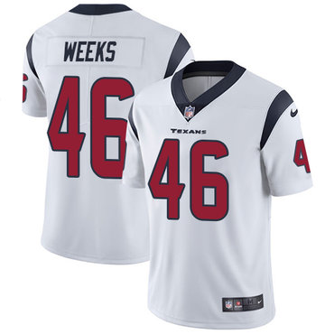 Nike Texans #46 Jon Weeks White Men's Stitched NFL Vapor Untouchable Limited Jersey Nike Texans #46 Jon Weeks White Men's Stitched NFL Vapor Untouchable Limited Jersey