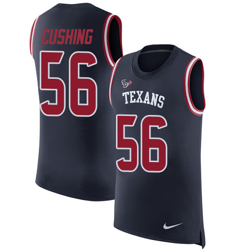Nike Texans #56 Brian Cushing Navy Blue Team Color Men's Stitched NFL Limited Rush Tank Top Jersey Nike Texans #56 Brian Cushing Navy Blue Team Color Men's Stitched NFL Limited Rush Tank Top Jersey