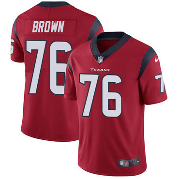Nike Texans #76 Duane Brown Red Alternate Men's Stitched NFL Vapor Untouchable Limited Jersey Nike Texans #76 Duane Brown Red Alternate Men's Stitched NFL Vapor Untouchable Limited Jersey