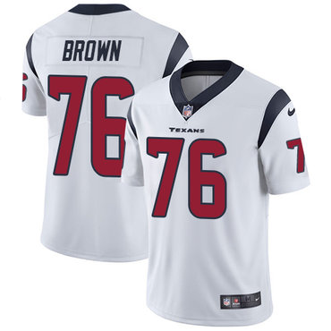 Nike Texans #76 Duane Brown White Men's Stitched NFL Vapor Untouchable Limited Nike Texans #76 Duane Brown White Men's Stitched NFL Vapor Untouchable Limited
