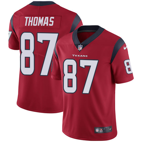 Nike Texans #87 Demaryius Thomas Red Alternate Men's Stitched NFL Vapor Untouchable Limited Jersey