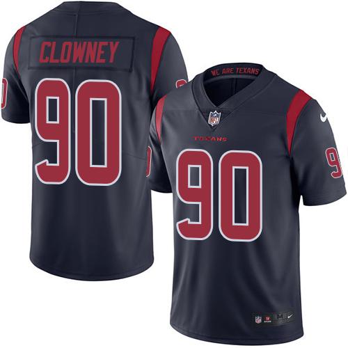 Nike Texans #90 Jadeveon Clowney Navy Blue Men's Stitched NFL Limited Rush Jersey Nike Texans #90 Jadeveon Clowney Navy Blue Men's Stitched NFL Limited Rush Jersey