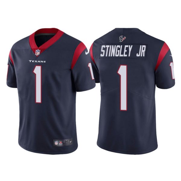 Nike Texans 1 Derek Stingley Jr. Navy 2022 NFL Draft Vapor Untouchable Limited Jersey Nike Texans 1 Derek Stingley Jr. Navy 2022 NFL Draft Vapor Untouchable Limited Jersey