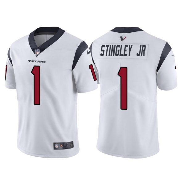 Nike Texans 1 Derek Stingley Jr. White 2022 NFL Draft Vapor Untouchable Limited Jersey Nike Texans 1 Derek Stingley Jr. White 2022 NFL Draft Vapor Untouchable Limited Jersey