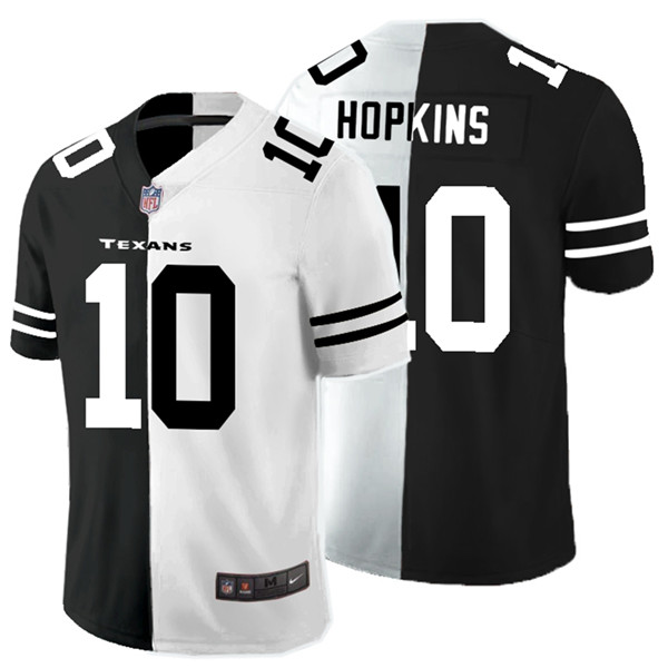 Nike Texans 10 DeAndre Hopkins Black And White Split Vapor Untouchable Limited Jersey Nike Texans 10 DeAndre Hopkins Black And White Split Vapor Untouchable Limited Jersey