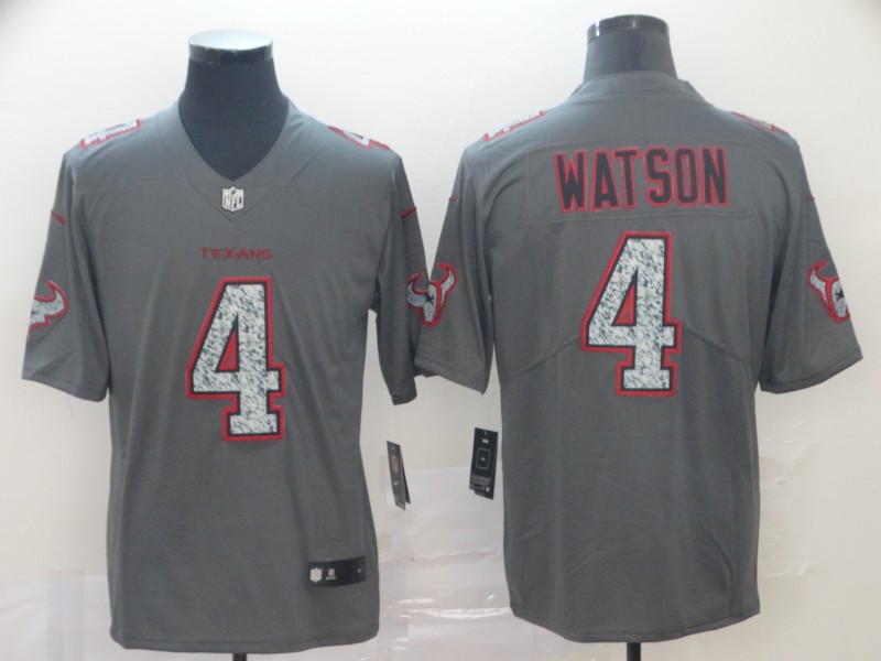 Nike Texans 4 Deshaun Watson Gray Camo Vapor Untouchable Limited Jersey Nike Texans 4 Deshaun Watson Gray Camo Vapor Untouchable Limited Jersey