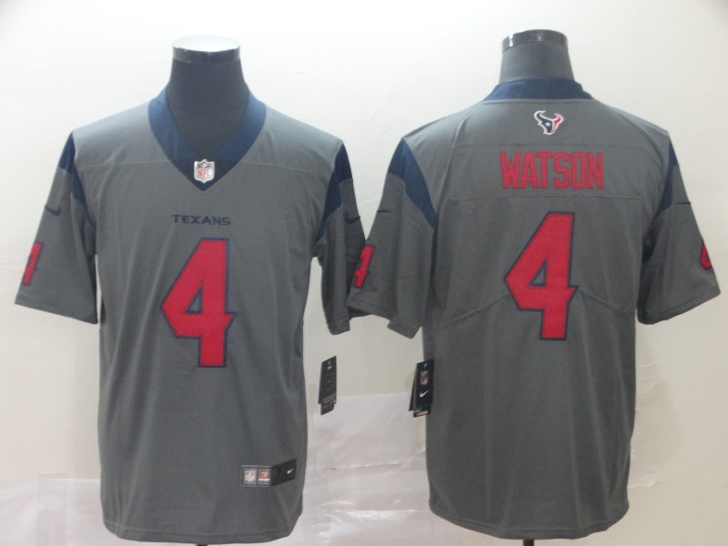 Nike Texans 4 Deshaun Watson Gray Inverted Legend Limited Jersey Nike Texans 4 Deshaun Watson Gray Inverted Legend Limited Jersey