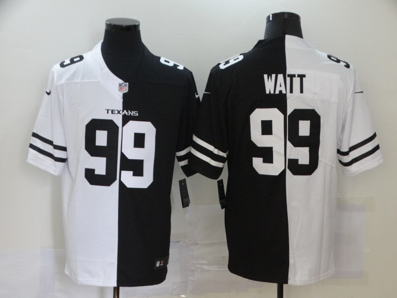 Nike Texans 99 J.J. Watt Black And White Split Vapor Untouchable Limited Jersey Nike Texans 99 J.J. Watt Black And White Split Vapor Untouchable Limited Jersey