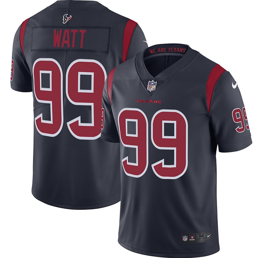 Nike Texans 99 J.J. Watt Navy New 2019 Color Rush Limited Jersey