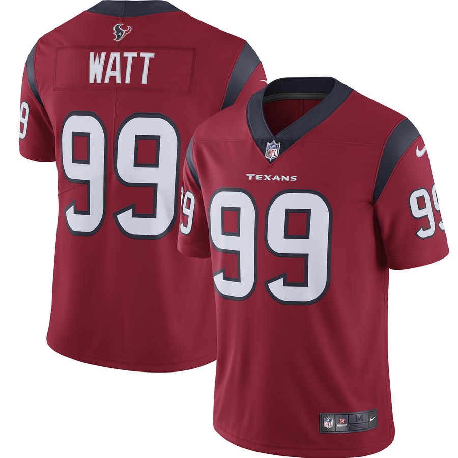 Nike Texans 99 J.J. Watt Red New 2019 Vapor Untouchable Limited Jersey