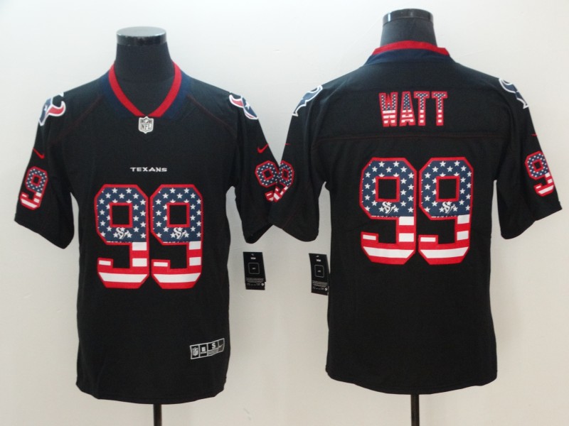 Nike Texans 99 Watt Black USA Flag Fashion Color Rush Limited Jersey Nike Texans 99 Watt Black USA Flag Fashion Color Rush Limited Jersey