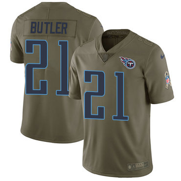 Nike Titans #21 Malcolm Butler Olive Men's Stitched NFL Limited 2017 Salute To Service Jersey Nike Titans #21 Malcolm Butler Olive Men's Stitched NFL Limited 2017 Salute To Service Jersey