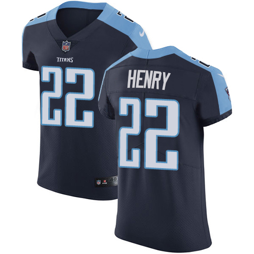 Nike Titans #22 Derrick Henry Navy Blue Alternate Men's Stitched NFL Vapor Untouchable Elite Jersey Nike Titans #22 Derrick Henry Navy Blue Alternate Men's Stitched NFL Vapor Untouchable Elite Jersey