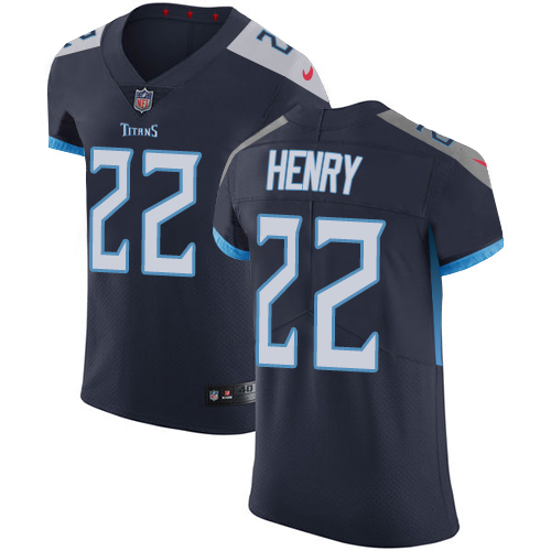 Nike Titans #22 Derrick Henry Navy Blue Team Color Men's Stitched NFL Vapor Untouchable Elite Jersey Nike Titans #22 Derrick Henry Navy Blue Team Color Men's Stitched NFL Vapor Untouchable Elite Jersey