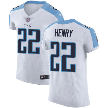 Nike Titans #22 Derrick Henry White Men's Stitched NFL Vapor Untouchable Elite Jersey Nike Titans #22 Derrick Henry White Men's Stitched NFL Vapor Untouchable Elite Jersey