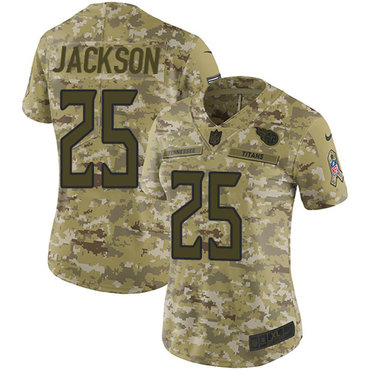 Nike Titans #25 Adoree' Jackson Camo Women's Stitched NFL Limited 2018 Salute to Service Jersey Nike Titans #25 Adoree' Jackson Camo Women's Stitched NFL Limited 2018 Salute to Service Jersey