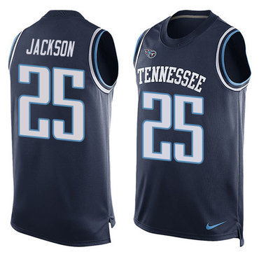 Nike Titans #25 Adoree' Jackson Navy Blue Alternate Men's Stitched NFL Limited Tank Top Jersey Nike Titans #25 Adoree' Jackson Navy Blue Alternate Men's Stitched NFL Limited Tank Top Jersey