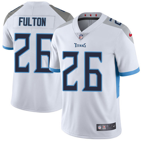 Nike Titans #26 Kristian Fulton White Men's Stitched NFL Vapor Untouchable Limited Jersey Nike Titans #26 Kristian Fulton White Men's Stitched NFL Vapor Untouchable Limited Jersey
