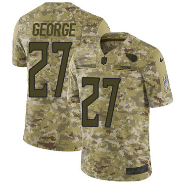 Nike Titans #27 Eddie George Camo Men's Stitched NFL Limited 2018 Salute To Service Jersey Nike Titans #27 Eddie George Camo Men's Stitched NFL Limited 2018 Salute To Service Jersey