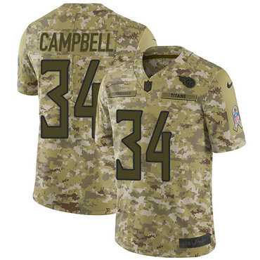 Nike Titans #34 Earl Campbell Camo Men's Stitched NFL Limited 2018 Salute To Service Jersey Nike Titans #34 Earl Campbell Camo Men's Stitched NFL Limited 2018 Salute To Service Jersey